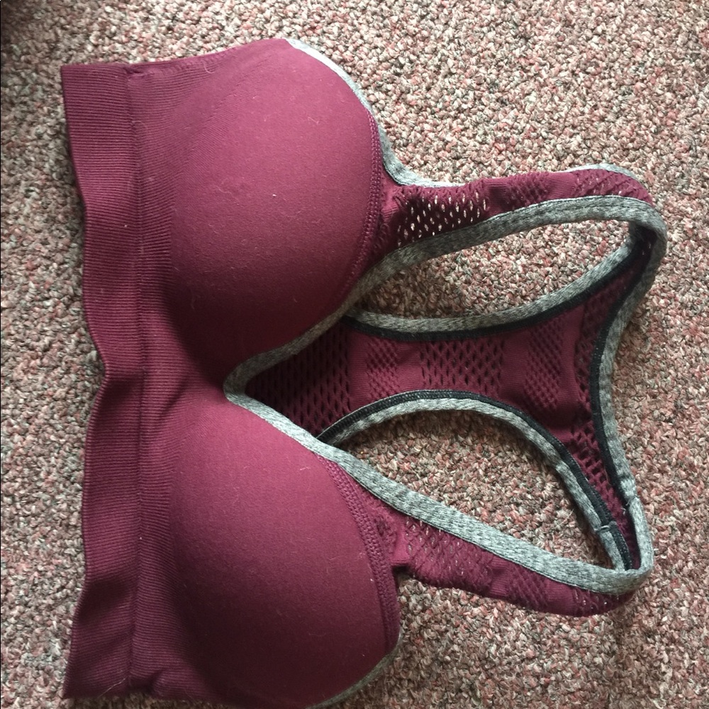 Push Up Pink Sports Bra